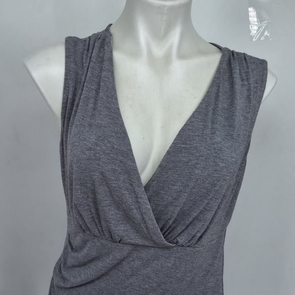 White House Black Market MediumGray Knit Dress - Picture 2 of 6